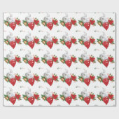 Saanen Goat met vakantiegeest Cadeaupapier (Vlak)