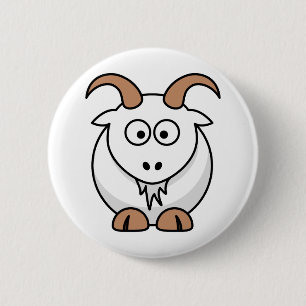 Saanen Goat Ronde Button 5,7 Cm