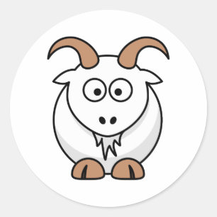 Saanen Goat Ronde Sticker