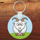 Saanen Goat Sleutelhanger (Voorkant)