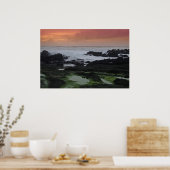 Saap bij zonsondergang poster (Keuken)