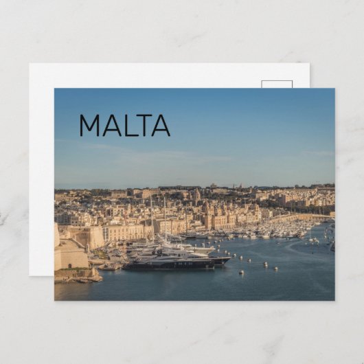 Saap in de drie steden op Malta Briefkaart (Voorkant / Achterkant)