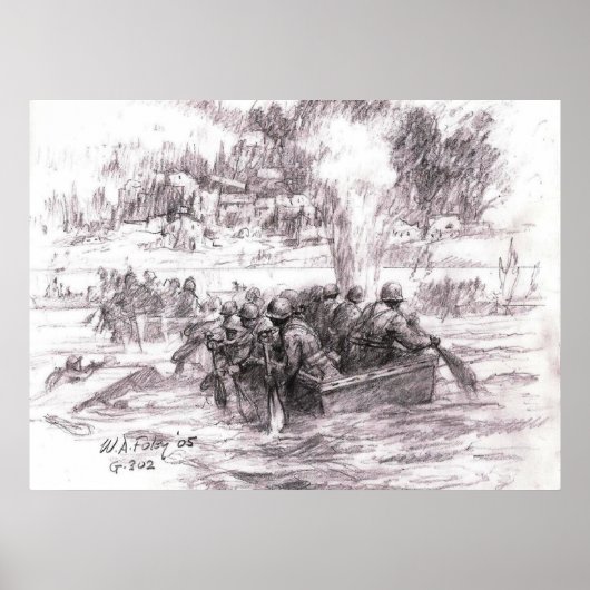 Saar River onder vuur Poster (Voorkant)