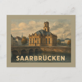 Saarbrücken Germany City Art Briefkaart