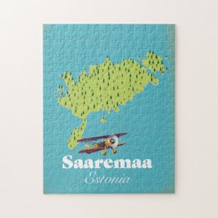 Saaremaa Estland kaart  Legpuzzel