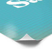 Saaremaa Estonia-kaart Perfect Poster (Hoek)