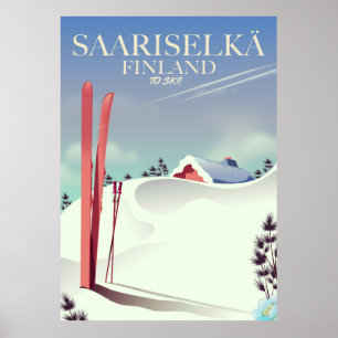 Saariselkä Finland ski-poster Poster