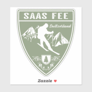 Saas Fee Zwitserland Sticker