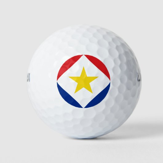 Saba Flag Golfballen (Voorkant)