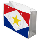 Saba Flag Groot Cadeauzakje (Achterkant Gekanteld)