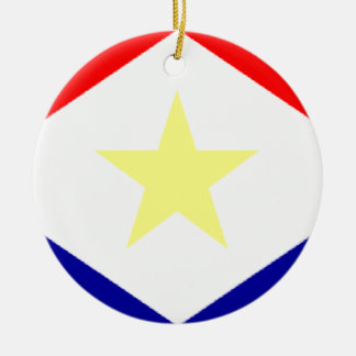 Saba Flag Keramisch Ornament