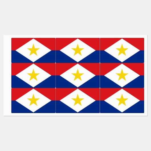 Saba Flag Labels (Vel)