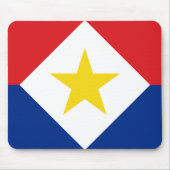 Saba Flag Muismat (Voorkant)