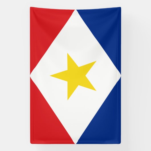 Saba Flag Spandoek (Verticaal)