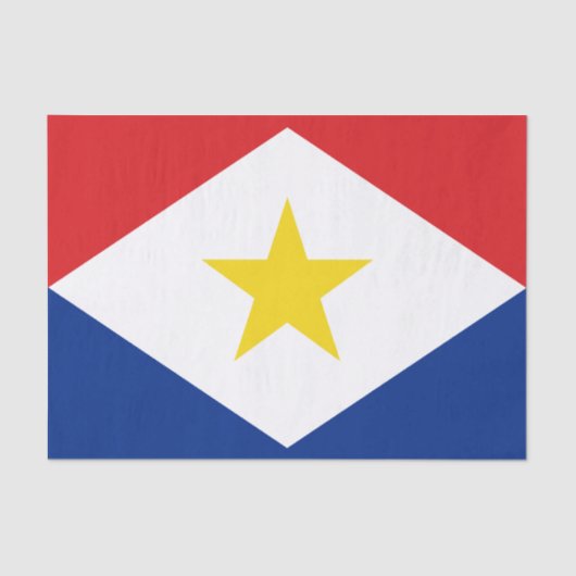 Saba Flag Tissuepapier (Voorkant)