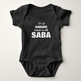 Saba Grandpa Fathers Baby Gift Romper