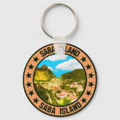 Saba Island Sleutelhanger (Achterkant)