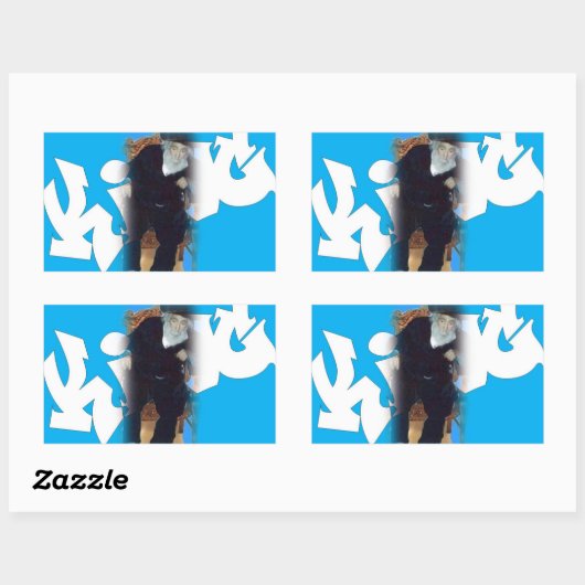 Saba King Sticker Rectangle (Feuille)