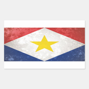 Saba Rechthoekige Sticker