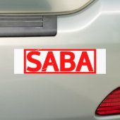Saba Stamp Bumpersticker (Op auto)