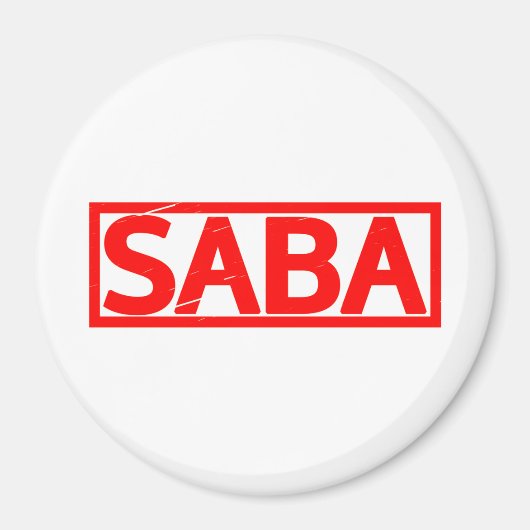 Saba Stamp Magneet (Voorkant)