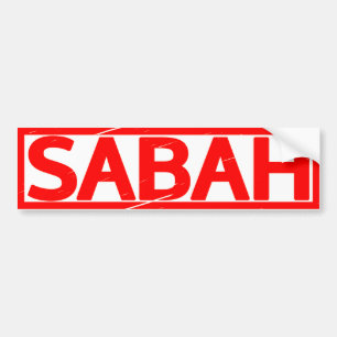 Sabah Stamp Bumpersticker