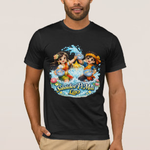 Sabaidee Pi Mai Lao – Laotiaans Nieuwjaars Waterfe T-shirt