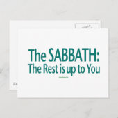 Sabbat is de Rest tot u Briefkaart (Voorkant / Achterkant)