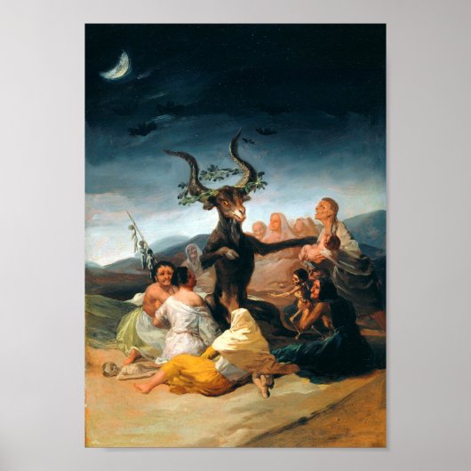 Sabbat van heksen Francisco Goya Poster (Voorkant)