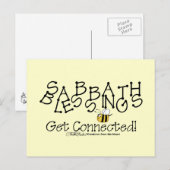 Sabbath Blessings Get Connected Briefkaart (Voorkant / Achterkant)