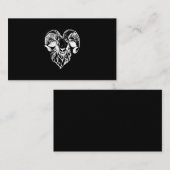 Sabbatic Baphomet Goat Evil Satanic Informatiekaartje (Voorkant / Achterkant)