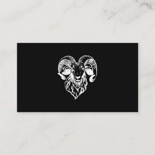 Sabbatic Baphomet Goat Evil Satanic Informatiekaartje (Voorkant)