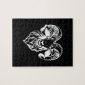 Sabbatic Baphomet Goat Evil Satanic Legpuzzel (Horizontaal)