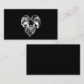Sabbatic Baphomet Goat Evil Satanic Visitekaartje (Voorkant / Achterkant)