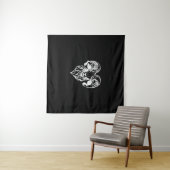 Sabbatic Baphomet Goat Evil Satanic Wandkleed (In Situ (horizontaal))