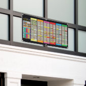 Sabbatical & Jubilee Charts Bijgewerkt 2024 Spandoek (Buitenkant Gebouw)