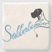 Sabberbomber Stenen Onderzetter (Voorkant)