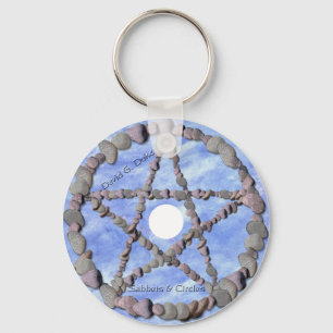 sabbets Schijflabel Sleutelhanger