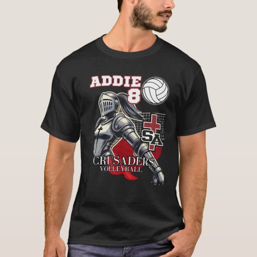 SABC Volleybal - Addie 8 T-shirt (Voorkant)