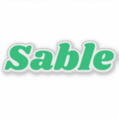 Sabeldier Sticker (Voorkant)