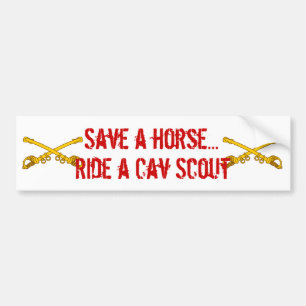 sabels, sabels, Sla een paard over..., Rijd een Ca Bumpersticker