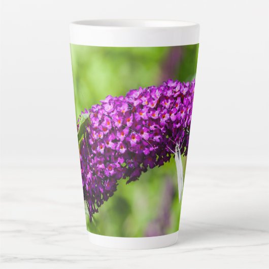 sabelsprinkhaan energie latte mok (Voorkant)