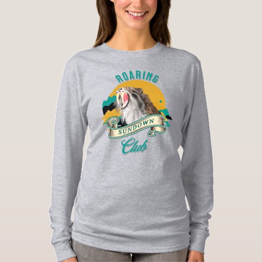Sabeltandtijger Roaring Sundown Club T-shirt (Voorkant)