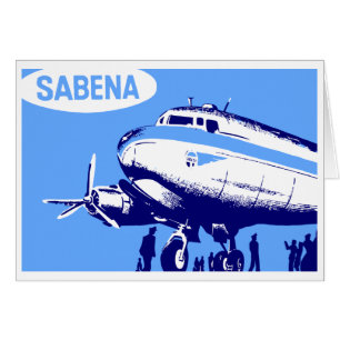 Sabena Airlines art vectoriel rétro