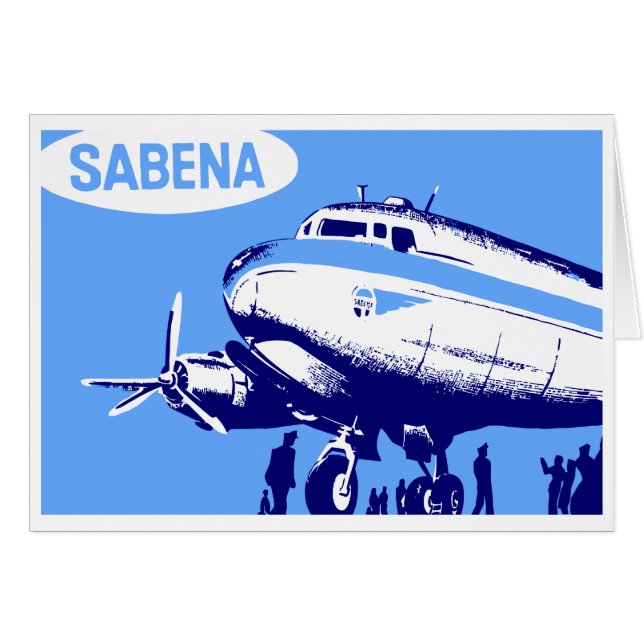 Sabena Airlines art vectoriel rétro (Devant Horizontal)
