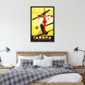 Sabena Art Deco Compass - M Canvas Afdruk (Insitu (Slaapkamer))