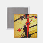 Sabena Art Deco Compass Magneet (Voorkant / Achterkant)