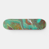Saber Dance 3 Green Red Abstrait Skateboard Deck (Horz)