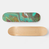 Saber Dance 3 Green Red Abstrait Skateboard Deck (Horz)
