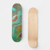 Saber Dance 3 Green Red Abstrait Skateboard Deck (Recto)